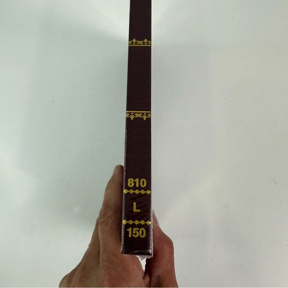 Adams Log Book 150 Pages New & Sealed Black with  Gold Lettering  Maroon Accents